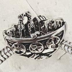 Charm For pandora 925 Sterling Silver Noah’s  Ark Charm 