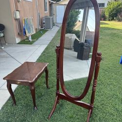 Small Table And Mirror