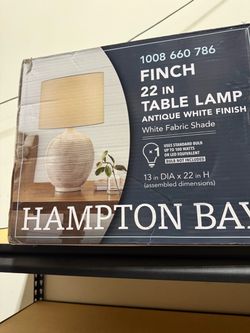 Hampton Bay Finch 22-Inch Table Lamp