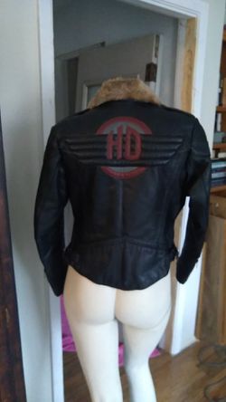 Authentic Women's Harley Davidson Leather Jacket Sx Small