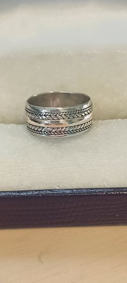 Vintage Sterling Silver Band ring women's size 6