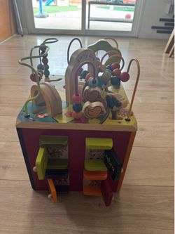 Zanny zoo wood play cube