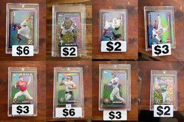 Topps MLB Baseball Cards Lot of 8 – Prismatic Foil