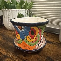 Hand Painted Pot 5”