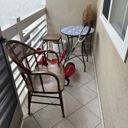 FREE chair, Stool, Table And Kids Push Bike