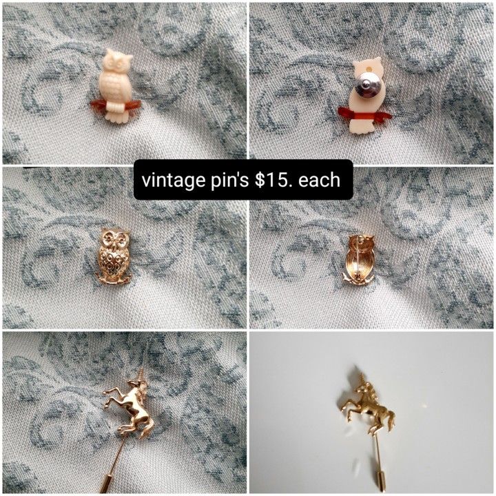 Vintage Pin's $15. Each