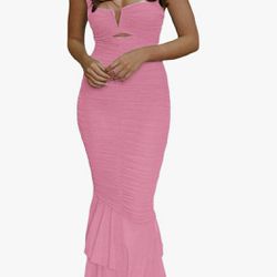 Pink Long Dress 