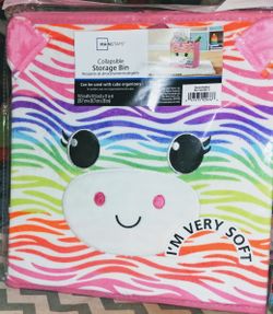 Mainstays Colorful Zebra Storage Cubby