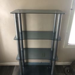 Silver Glass Cabinet