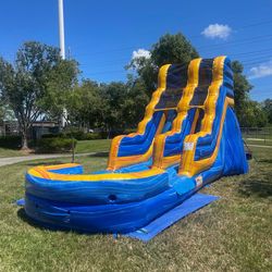 15’Ft Jump Orange Melting Artic Slide