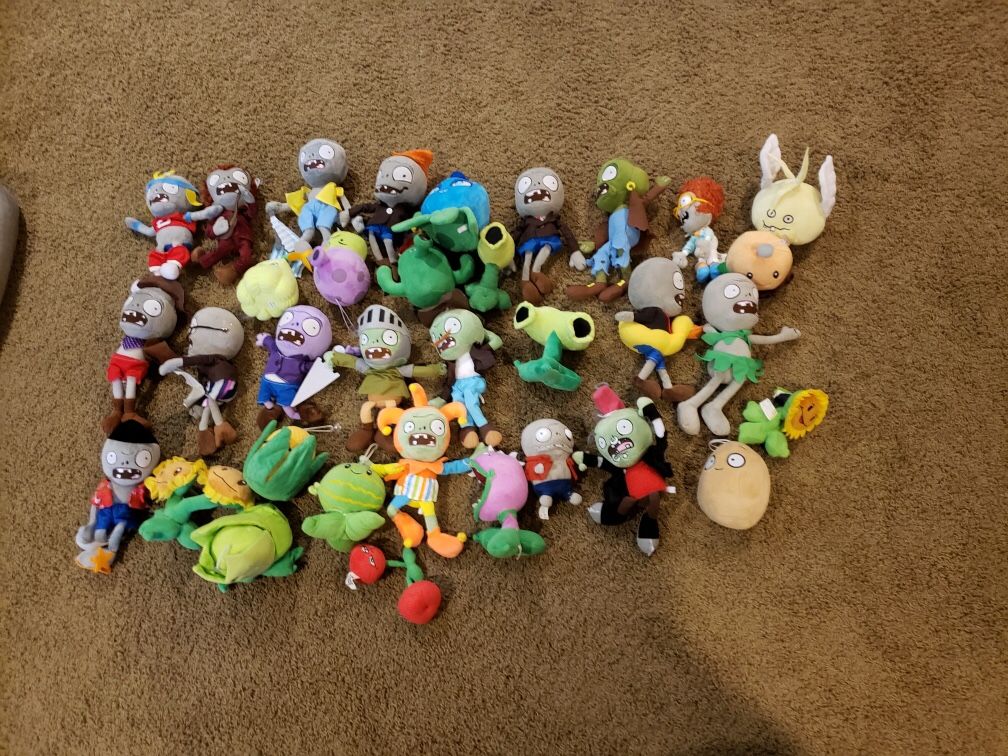 Plants Vs. Zombies Plushies