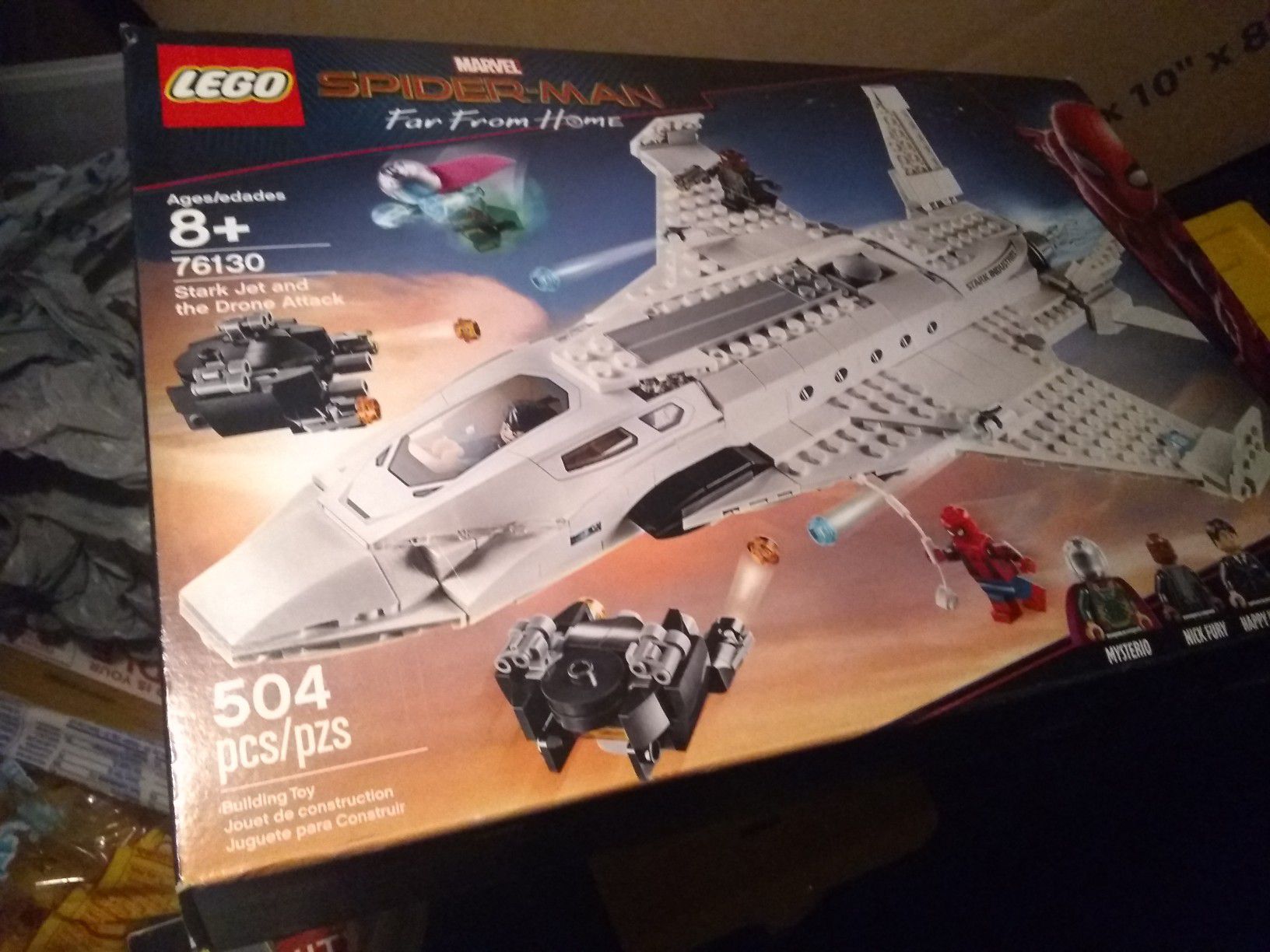 Legos Spiderman Set #76130 (504 pieces) "Stark Jet and the Drone Attack" For Sale Brand New! Only $30!