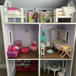 Doll House For 18 Inch Dolls Such As American Girl Dolls