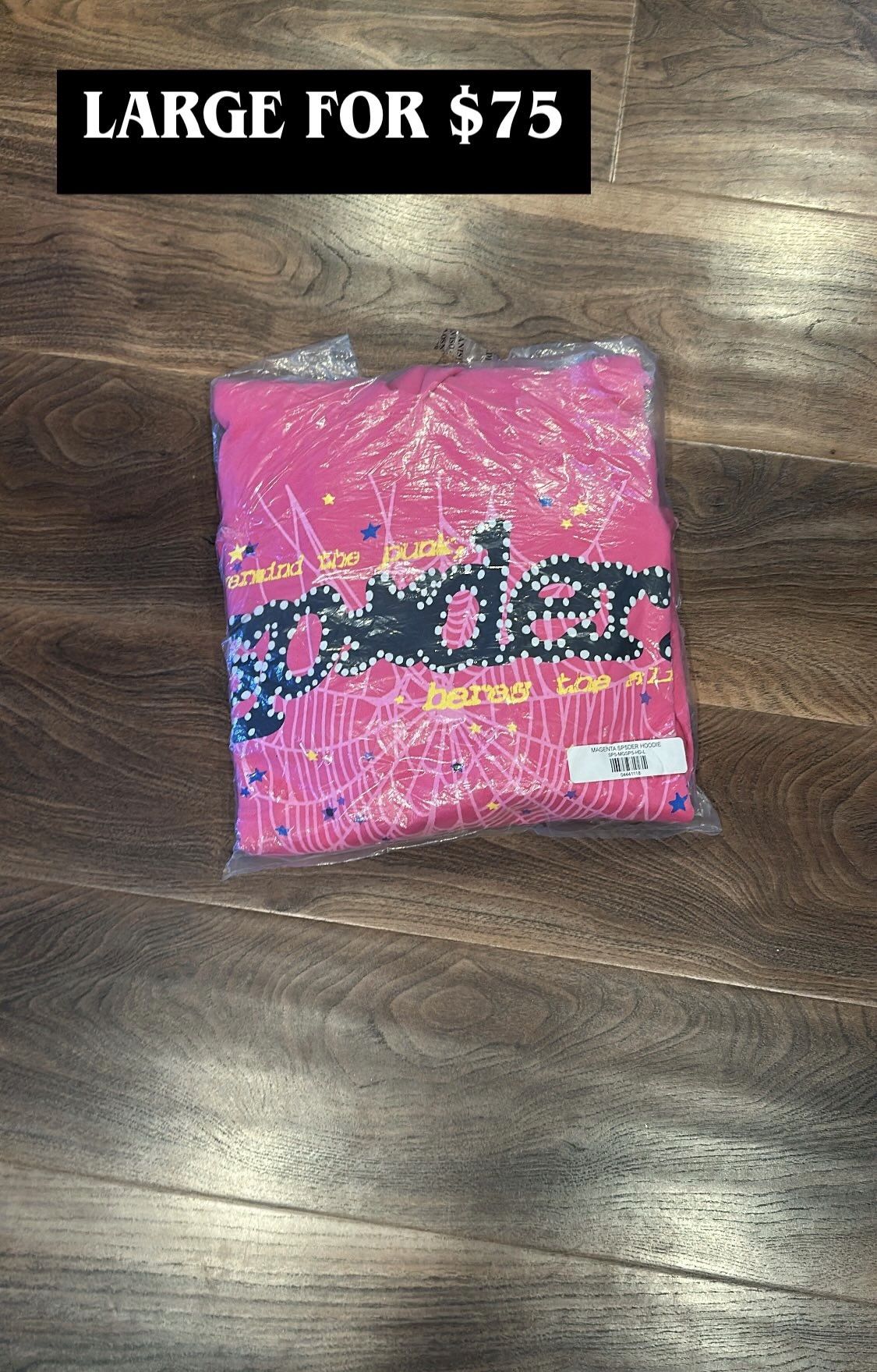 pink Spider Worldwide hoodie Size Large