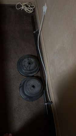 Barbell and Weight Plate Set