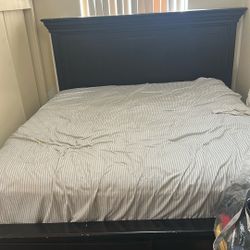 King size bed and mattress 