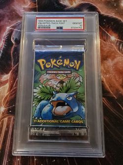 Pokemon Base Set Venusaur Pack PSA 10