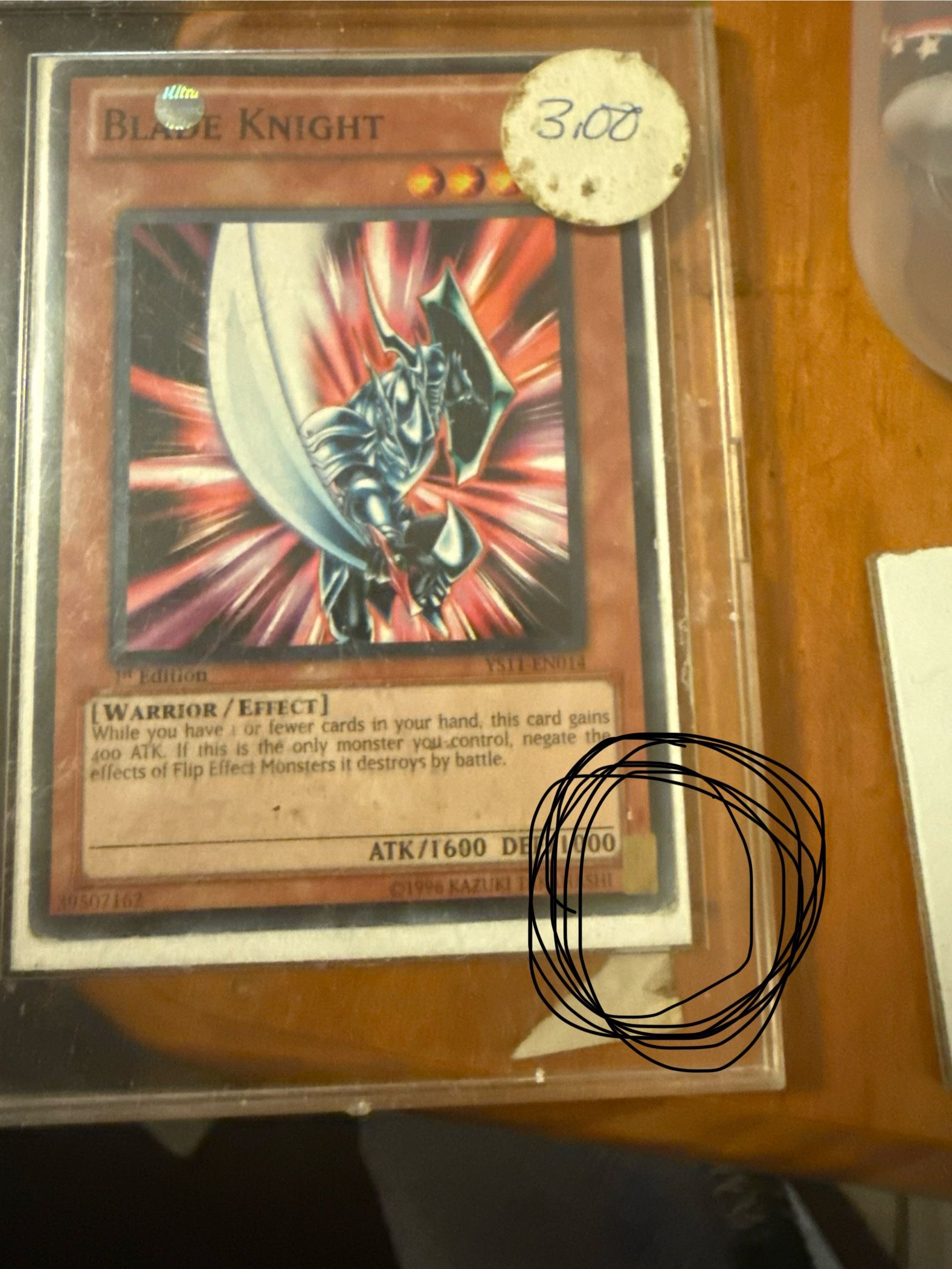 Blade Knight Yugioh Error Card Double Eye Of Anubis