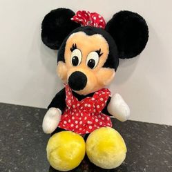 Walt Disney Minnie Mouse Plush Toy Stuffed Animal. Disney Store 