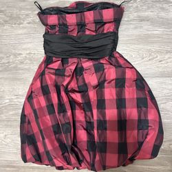 Vintage Plaid Bubble Dress