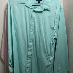 Express Men’s Dress Shirts Performance Fabric Extra Slim Fit Large