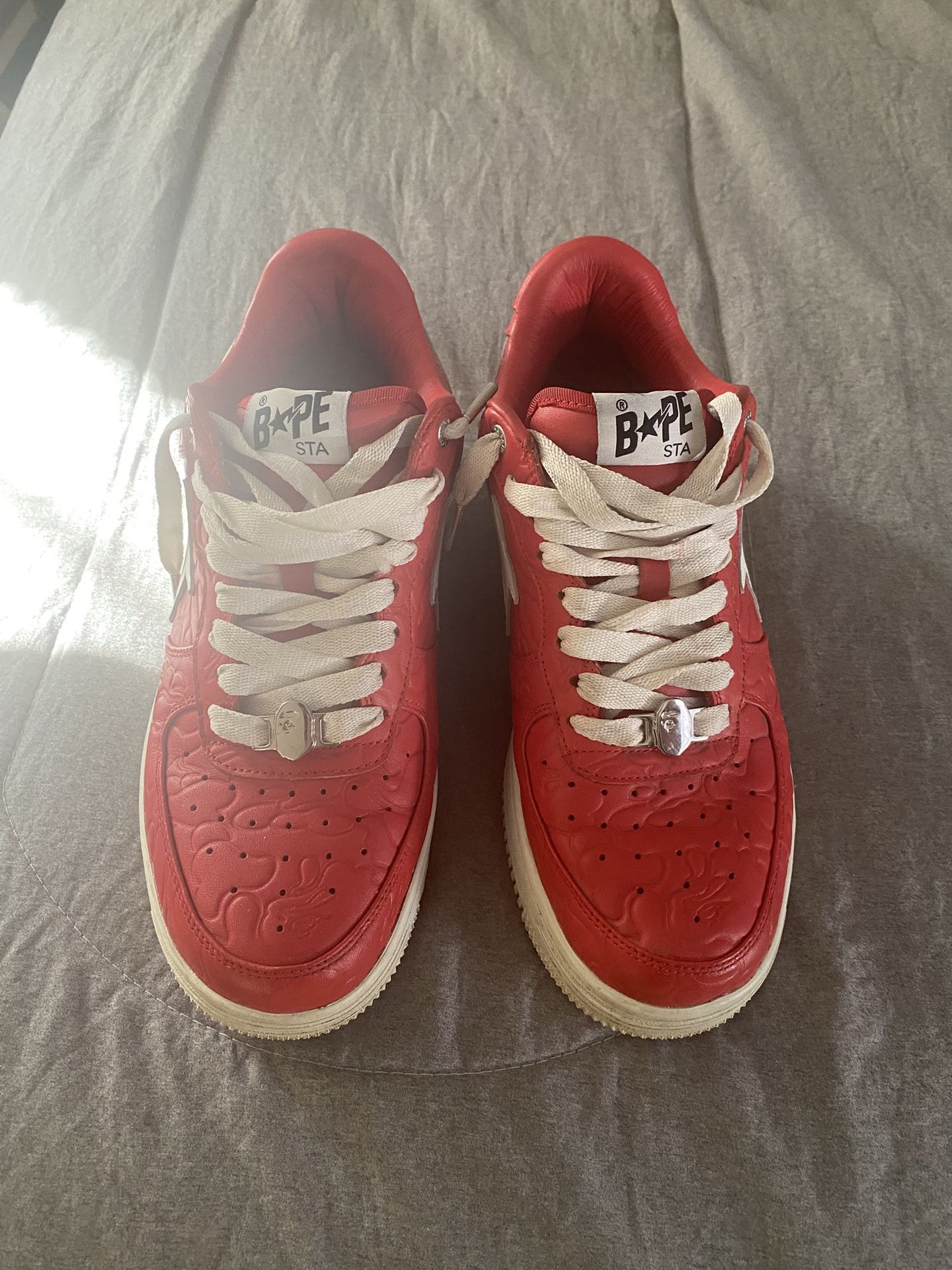 Bape Sta Shoes Red White