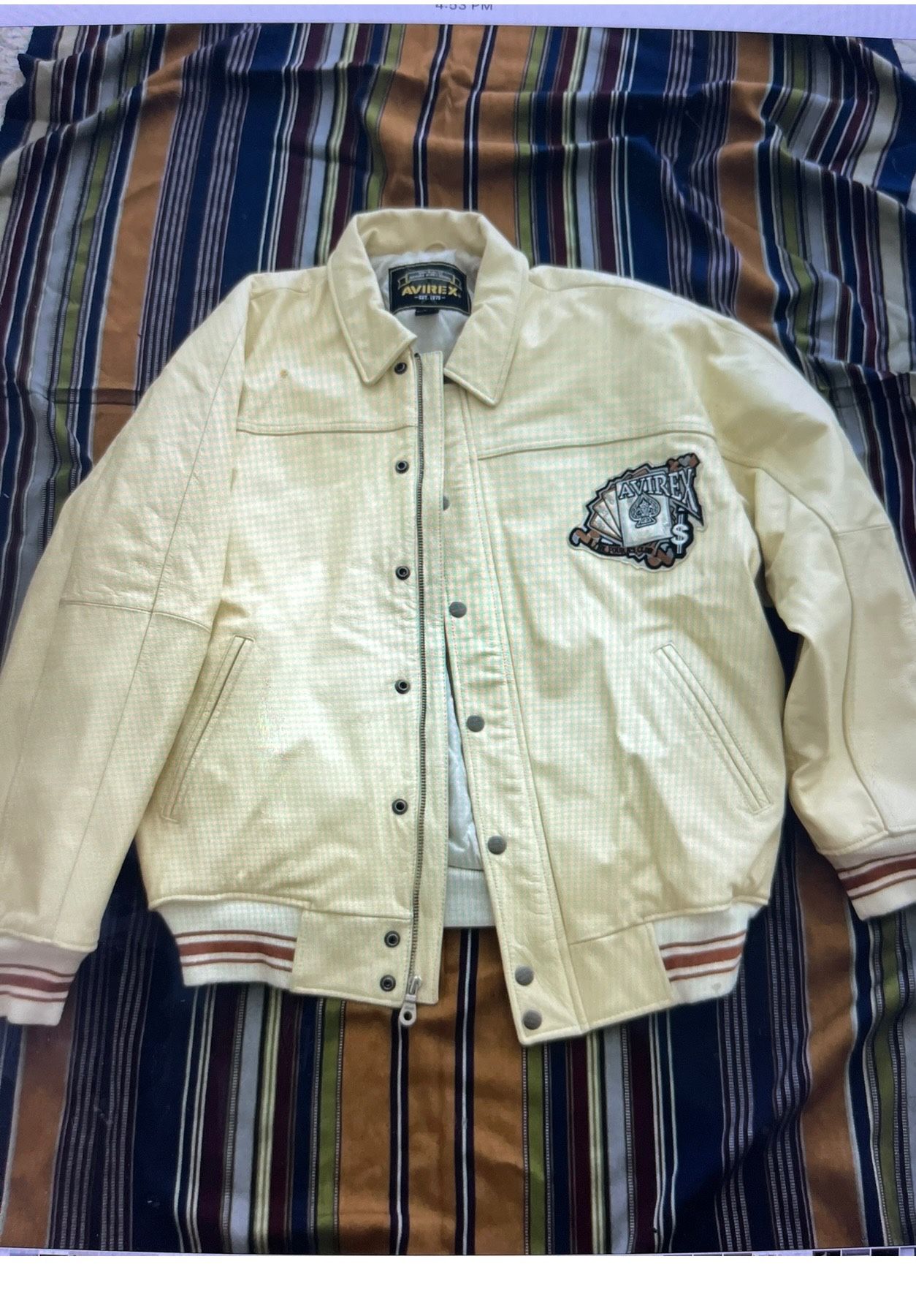 Avirex Leather Jacket King Casino