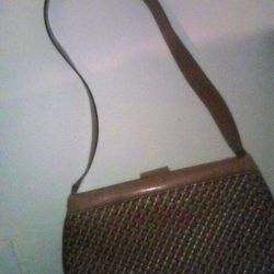 Vintage Brown Leather Relic Handbag