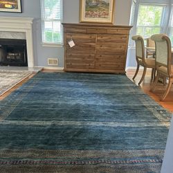 Authentic Persian Rug – Shawnee Ramsey Collection | Blue & Beige | New with Tag