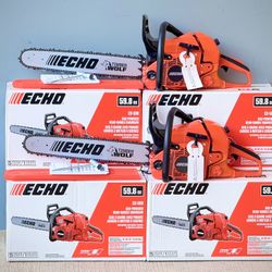 Brand new Echo 20 in. 59.8 cc Gas 2-Stroke Rear Handle Timber Wolf Chainsaw