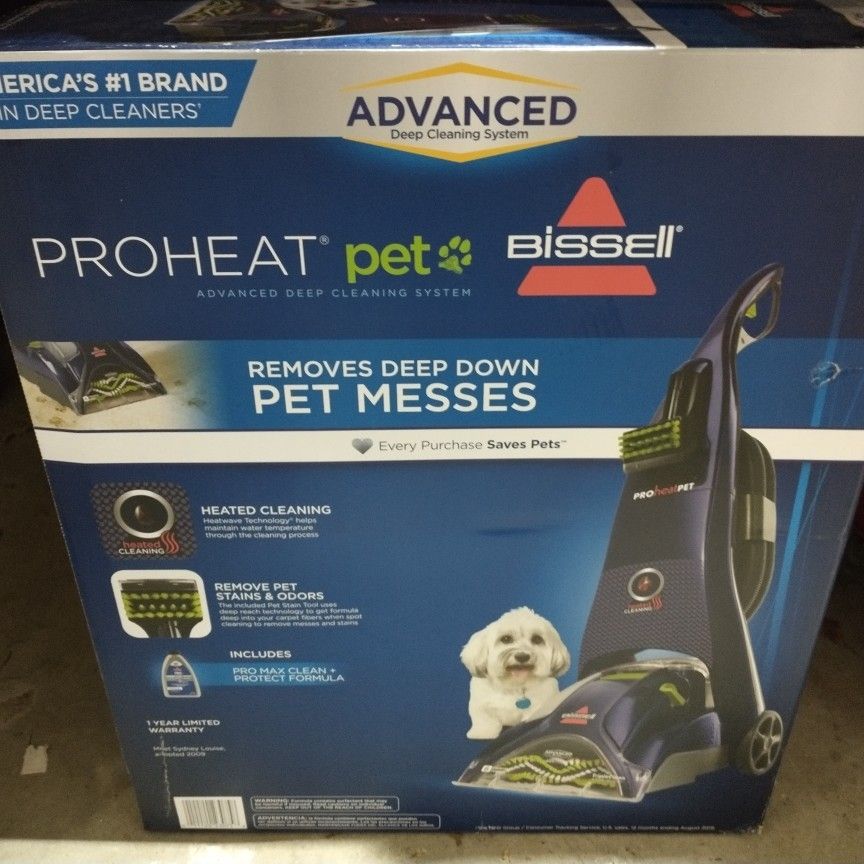 Brand New Unopened Bissell Proheat Pet Carpet Cleaner