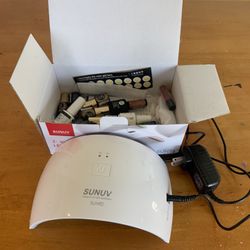 Gel Nail Dryer W/ Variety Of Polish