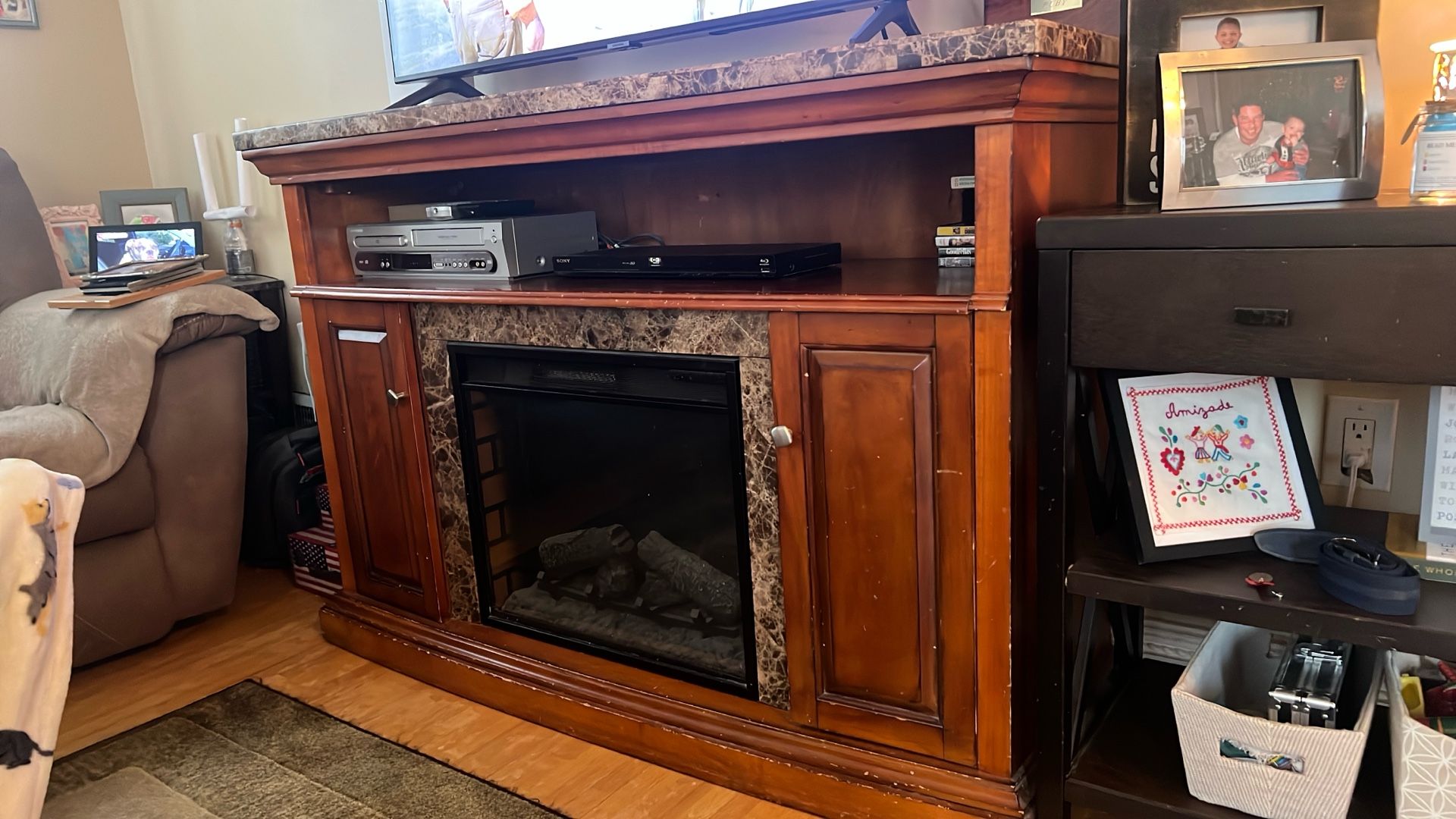 Electric Fire Place TV Stand