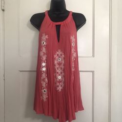 ✔️INC Coral Embroidered Blouse 💐