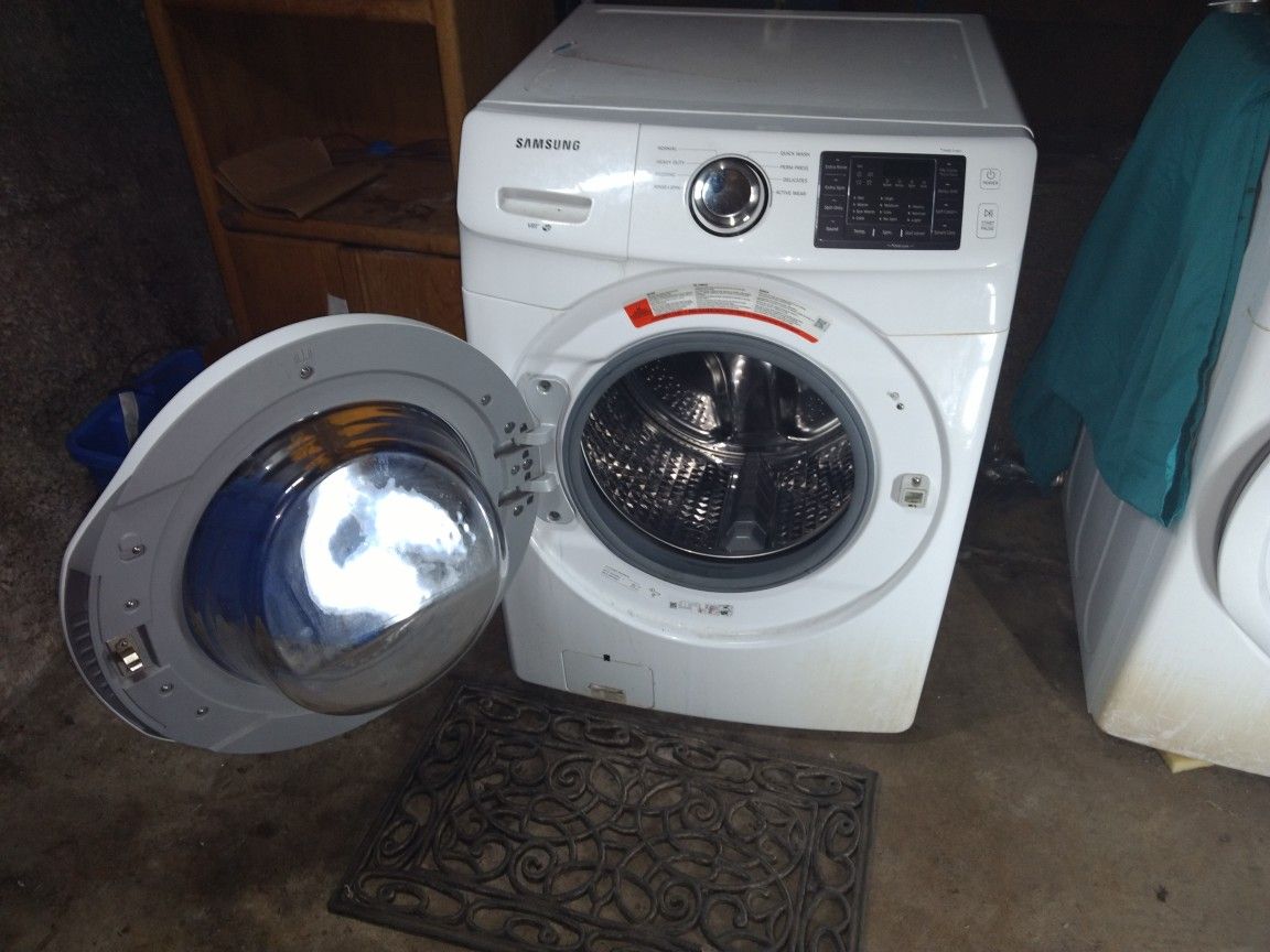 Samsung DV42H5000GW Front Loading Gas Dryer Samsung WF42H5000AW Front