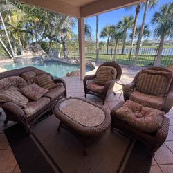 Patio Furniture, Outdoor Set, Couch, Chairs, Tables