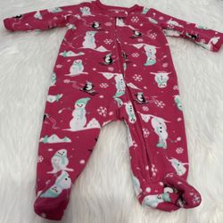 Carter’s Pink Holiday Jammies *3 Months 