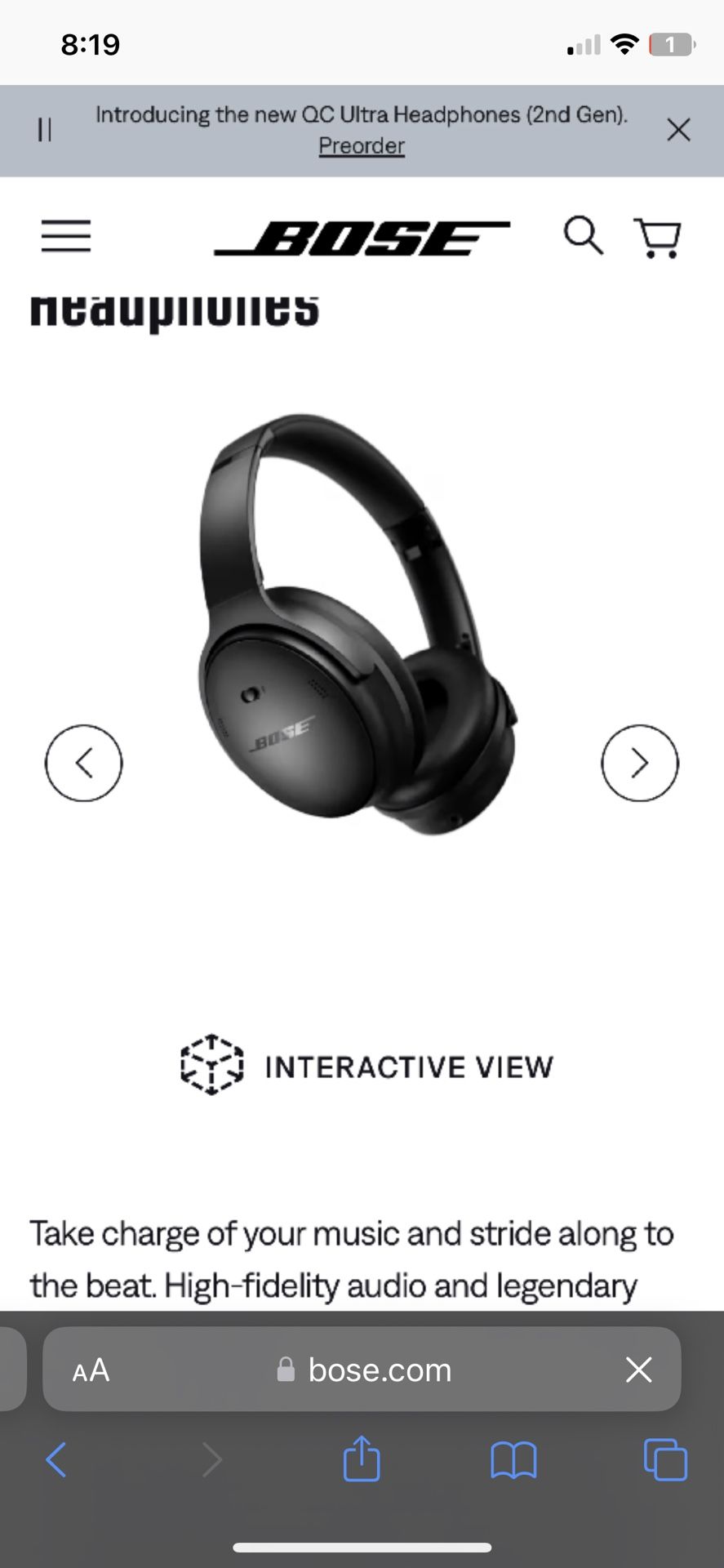 Bose Headphones 