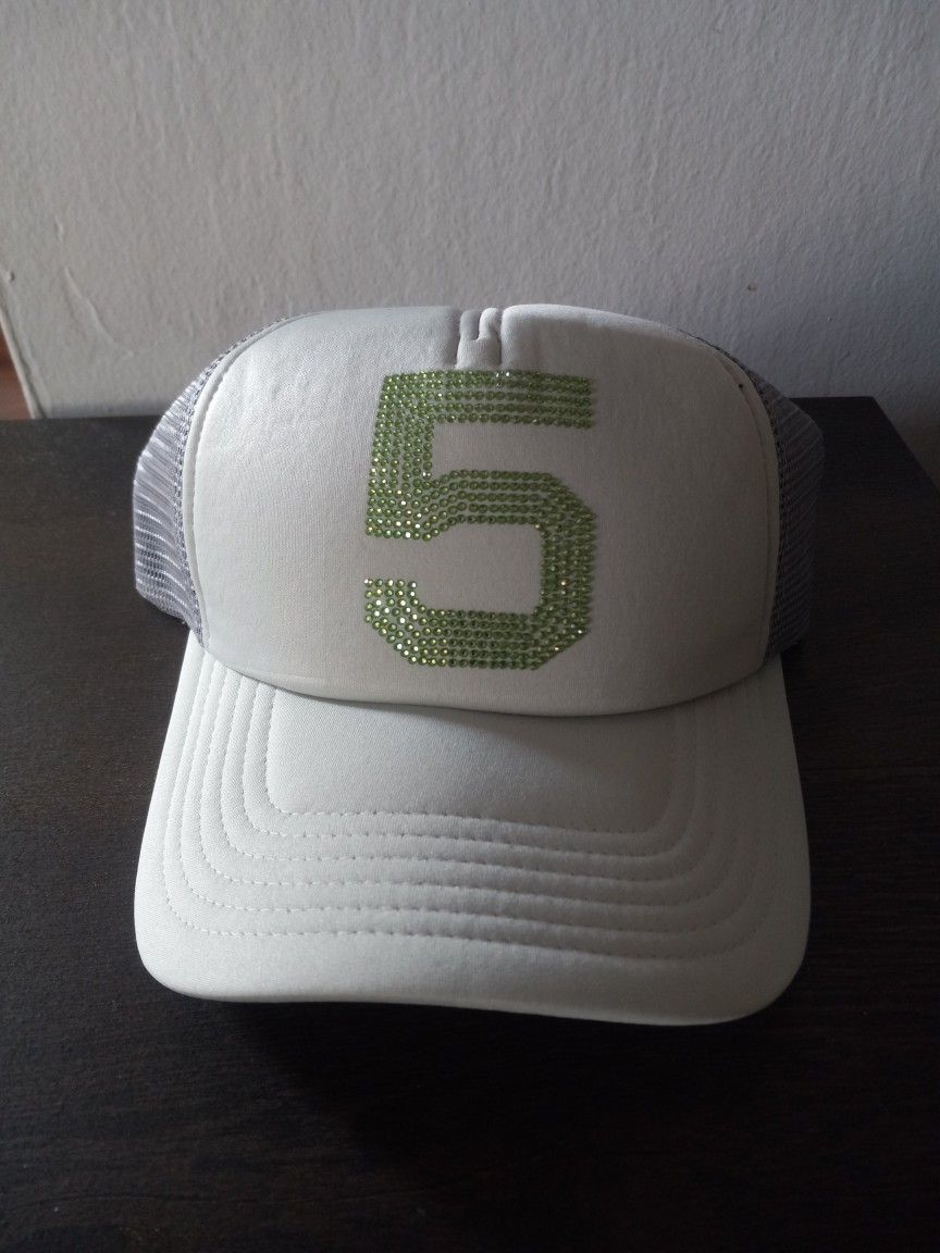 Grey sp5der 5 Rhinestone Trucker Hat New 100% Authentic 