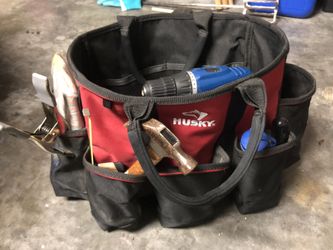 HUSKY Contractor’s Tool Bag w various tools!