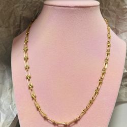 18k Real Gold Necklace 