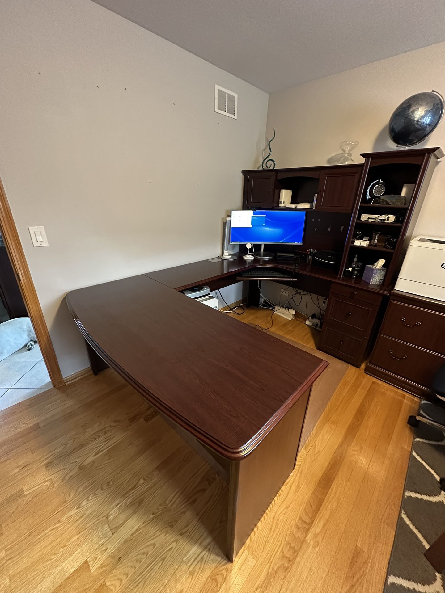 Full Home Office Setup - Desk Bookcase File Cabinet for Sale in Homer Glen,  IL - OfferUp