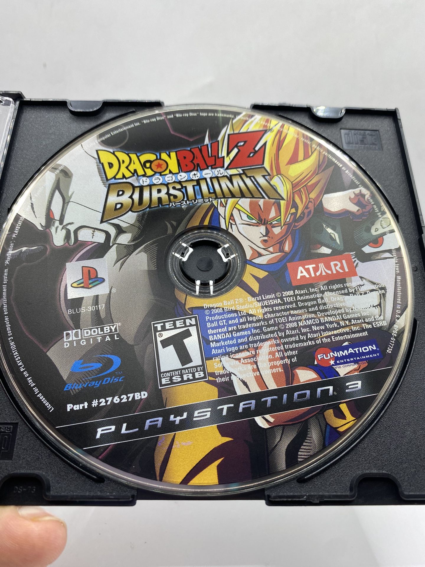 Dragon Ball Z: Burst Limit (Sony PlayStation 3, PS3) Disc Only, Tested Authentic