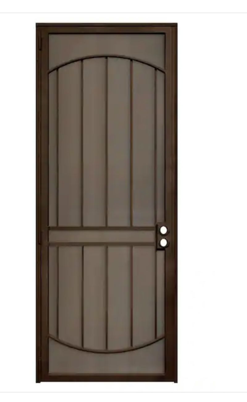 Security Door with Expanded Metal Screen
