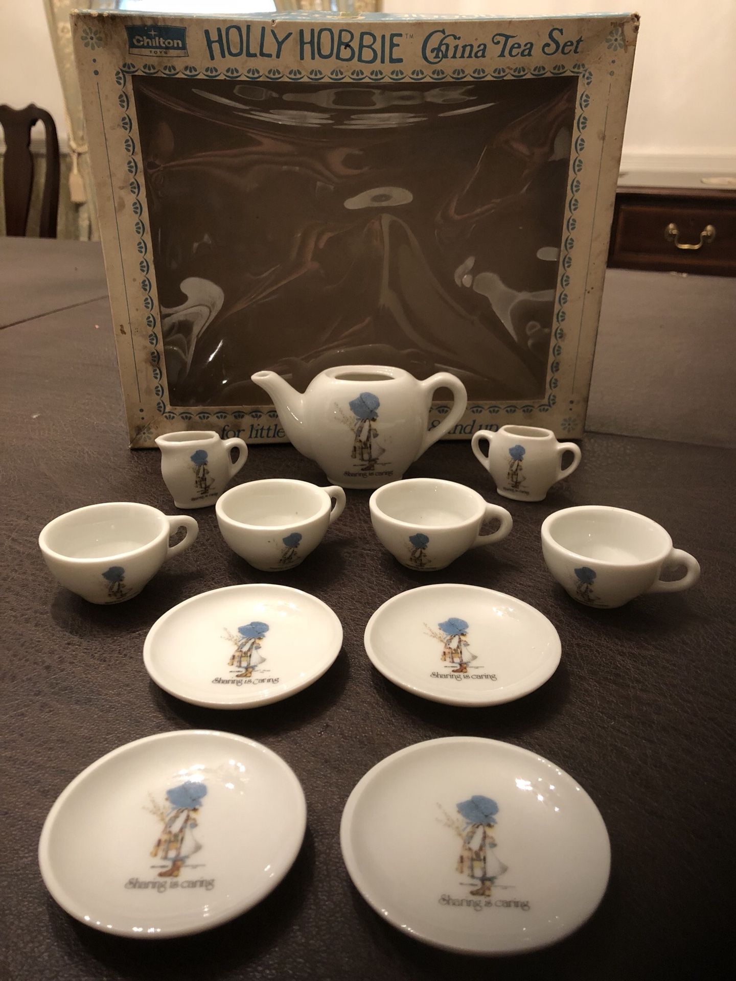 Vintage Holly Hobbie Tea Set