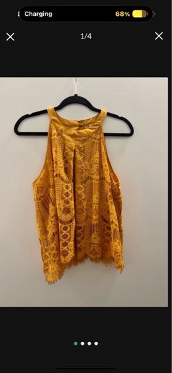 Size large mustard blouse