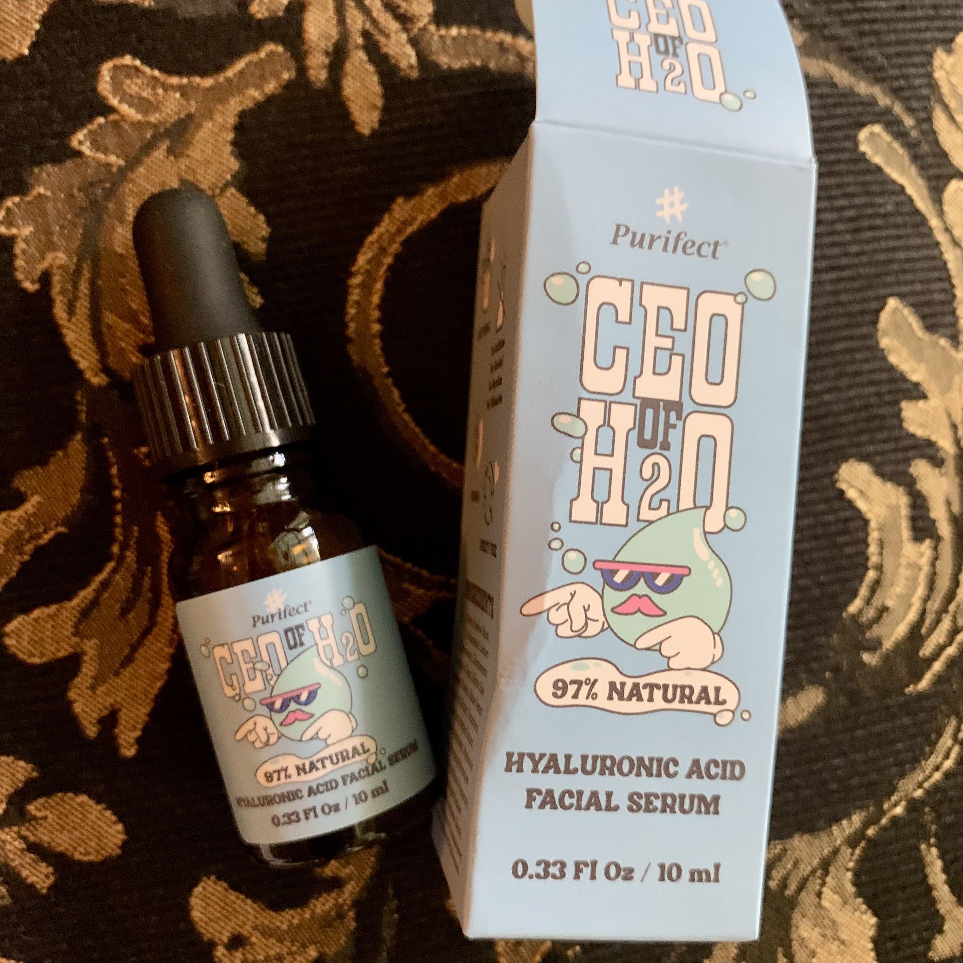 Purifect by Symphony Beauty ~ CEO of H2O Hyaluronic Acid Facial Serum 0.33 oz