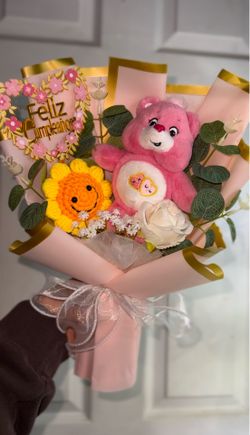 Mini Care Bear Bouquet 💐Birthday Gift, Graduation Gift💐