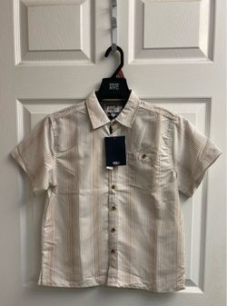 Brand new Boys white-khaki casual shirt size M