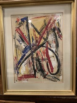 Set of Abstract Art beautifully framed by Vals Picture Frames in NYC